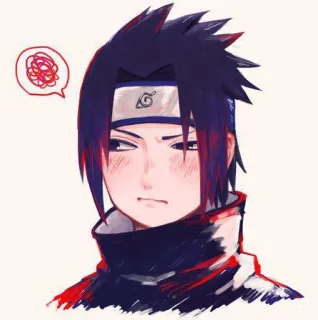 😘 Sasuke Uchiha Naruto 애니메이션, 만화, 닌자, 사스케, 나루토, 우치하 telegram sticker