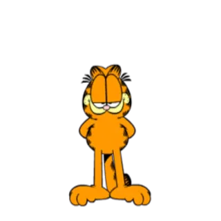 🙂 Garfield Garfield, gato, desenho animado, quadrinhos whatsapp sticker