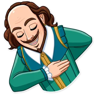 😌 William Shakespeare Shakespeare, Dramaturgo, Literatura, Escritor, Retrato, Histórico telegram sticker