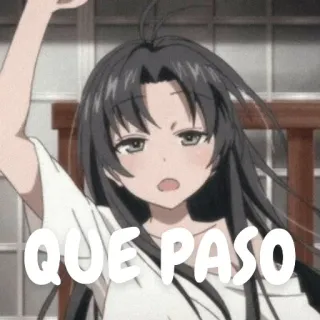 🤔 QUE PASO anime, girl, question telegram sticker