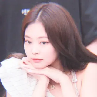 🌿 Jennie donna, ritratto, viso, coreana, cantante, idol, celebrità, ragazza telegram sticker