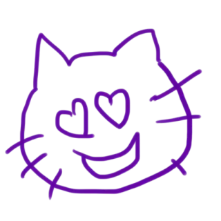 😻 gato, amor, coração, fofo, animal, desenho animado whatsapp sticker