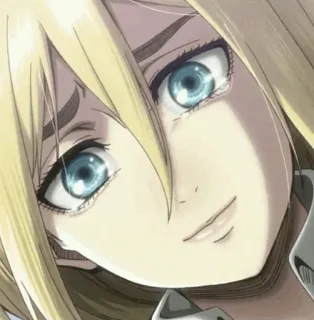 🤫 Krista Lenz Attack on Titan anime, manga, character, cute, blonde, girl telegram sticker