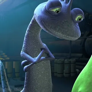 😂 Randall Boggs Monsters, Inc. Randall, Eidechse, lila, Monster, Cartoon, Disney, Pixar telegram sticker