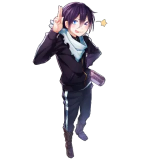 😜 Yato Noragami Anime, Yato, Noragami, Dios, Personaje, Manga telegram sticker