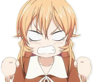 😡 anime, angry, cartoon, character, expression telegram sticker