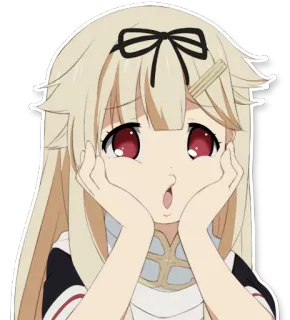 😱 Anime, Garota, Fofa, Desenho animado, Personagem, Adesivo telegram sticker