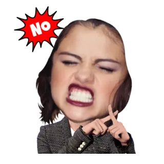 😡 NO Não, Recusa, Rejeição, Discordância, Negação, Proibição whatsapp sticker