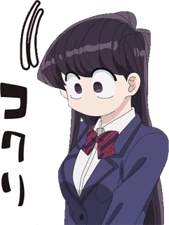 ๐ Komi Shouko Komi Can't Communicate ใณใฏใช Anime, Manga, Komi Can't Communicate, Komi Shouko, Kartun, Jepang, Pelajar whatsapp sticker