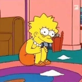 😭 Lisa Simpson The Simpsons whatsapp sticker