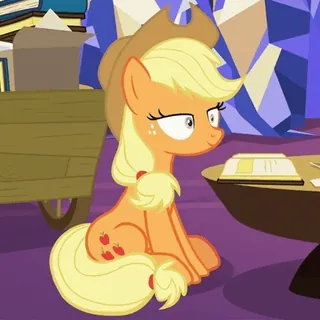 🙂 Applejack My Little Pony Pony, Cartoon, Applejack, Freundschaft, MLP telegram sticker