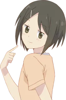 👉 Anime, Garota, Personagem, Bonito, Desenho animado telegram sticker