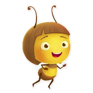 Polly Bee telegram stickers