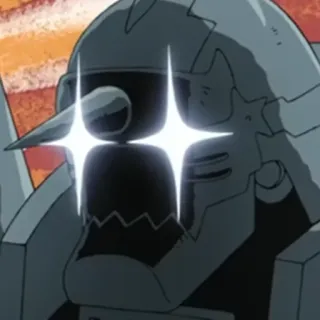 🤩 Alphonse Elric Fullmetal Alchemist อนิเมะ, ชุดเกราะ, แขนกลคนแปรธาตุ, มังงะ, เมทัลลิก, ประกาย telegram sticker