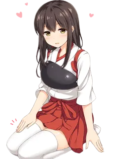 🧸 アニメ, 女の子, 巫女, 可愛い, かわいい telegram sticker