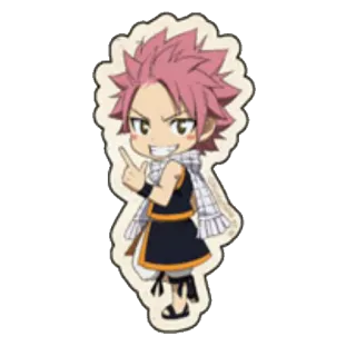 😁 Natsu Dragneel Fairy Tail Anime, Manga, Fairy Tail, Natsu Dragneel telegram sticker