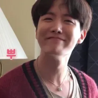 ✨ 뿌 orang, pria, kalung, Korea, senyum whatsapp sticker