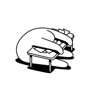 😪 손, 책상, 서류, 사무실, 업무, 사업 telegram sticker