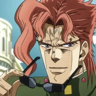 😎 Noriaki Kakyoin JoJo's Bizarre Adventure Anime, Manga, Jojos bizarre Abenteuer, Kakyoin, Noriaki Kakyoin telegram sticker