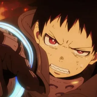 🔥 Shinra Kusakabe Fire Force Anime, Fire Force, Shinra Kusakabe, Feuer, Action, Übernatürlich whatsapp sticker