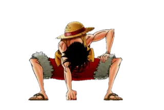 👊 Monkey D. Luffy One Piece 루피, 원피스, 애니, 만화, 밀짚모자, 만화영화, 해적 telegram sticker