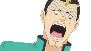 😱 Аниме, В шоке, Удивлен, Реакция, Манга telegram sticker