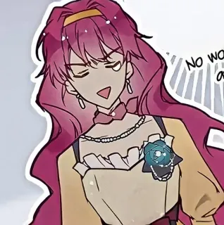 💭 NO WAY! anime, pink hair, girl, cartoon telegram sticker