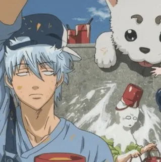 💣 Gintoki Sakata Gintama Anime, Gintama, Gintoki, Sakata Gintoki, Drôle telegram sticker