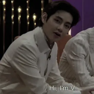🚬 V Hi, I'm V... kpop, айдол, bts, v telegram sticker
