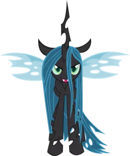 😈 Queen Chrysalis My Little Pony Pônei, Chrysalis, Rainha, Vilão, MLP telegram sticker