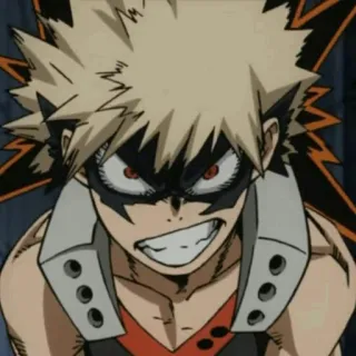 🍺 Katsuki Bakugo My Hero Academia Anime, My Hero Academia, Katsuki Bakugo, Bakugo, Marah, Karakter telegram sticker