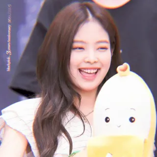 🎠 Jennie Blackpink 3 Years Anniversary kpop, Blackpink, นักร้อง, ไอดอล, เจนนี่, กล้วย telegram sticker