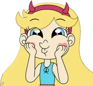 😙 Star Butterfly Star vs. the Forces of Evil desenho animado, Star Butterfly, Disney, personagem, série de TV telegram sticker