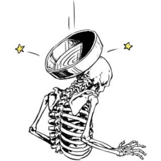 Груда костей 5 @nyasticks whatsapp stickers