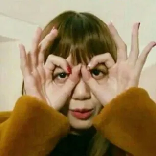 🤪 person, woman, funny, gesture, eyes telegram sticker