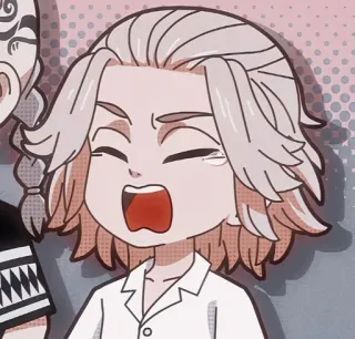 😭 Mikey Tokyo Revengers Anime, Chibi, Manga, Cartoni animati telegram sticker