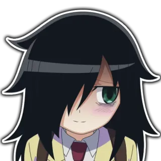 Tomoko by @anime_stickerr telegram stickers