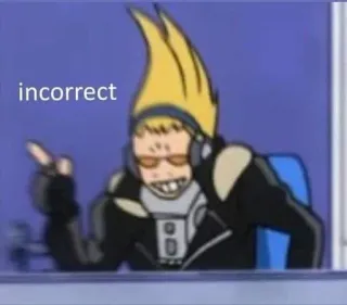 ❌ incorrect anime, gesture, incorrect, manga telegram sticker