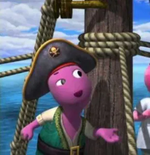 🏴 Pablo The Backyardigans dibujos animados, pirata, animación, niño, Backyardigans, disfraz telegram sticker