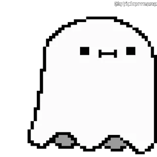 👻 stickermaze spook, pixel art, schattig, sticker telegram sticker