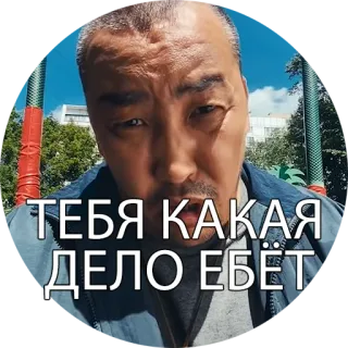 😤 ТЕБЯ КАКАЯ ДЕЛО ЕБЁТ telegram sticker