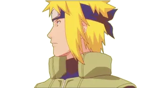 😒 Minato Namikaze Naruto anime, naruto, minato namikaze, yellow hair, character, ninja whatsapp sticker