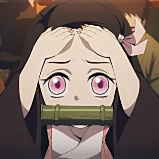 🙁 Nezuko Kamado Demon Slayer Anime, Demon Slayer, Nezuko, Nezuko Kamado whatsapp sticker