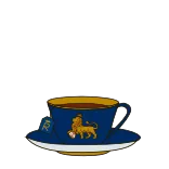 😋 cangkir teh, minuman, kopi, singa, kerajaan, minum telegram sticker