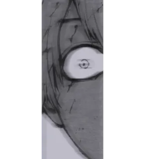 🖤 anime, manga, horror, eye, scary whatsapp sticker