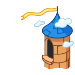 👋 城, 塔, 空, 雲, 旗 whatsapp sticker