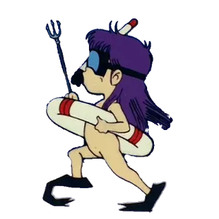 🏊 Anime, Desenho animado, Natação, Mergulho, Boia salva-vidas, Snorkel, Lança telegram sticker