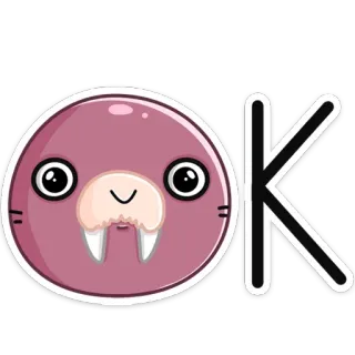 👌 OK Morse, Dessin animé, Mignon, OK, Approbation, Affirmatif telegram sticker