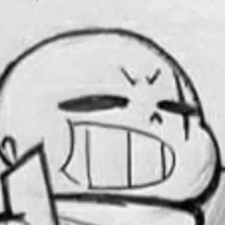😤 Sans Undertale skeleton, smiling, video game, character telegram sticker