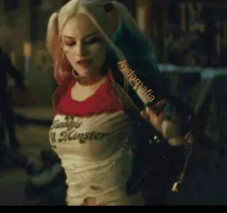 😒 Harley Quinn Suicide Squad Daddy's Lil Monster Harley Quinn, Suicide Squad, DC Comics, villain, antihero telegram sticker